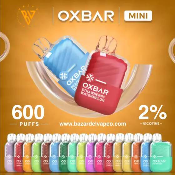 oxbar mini, oxbar mini vaper desechable, oxbar mini pod desechable, oxbar mini vape desechable, oxbar, oxbar vaper desechable