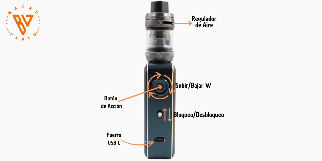 Gen Max | Descubre todas las funciones del Vaper Vaporesso